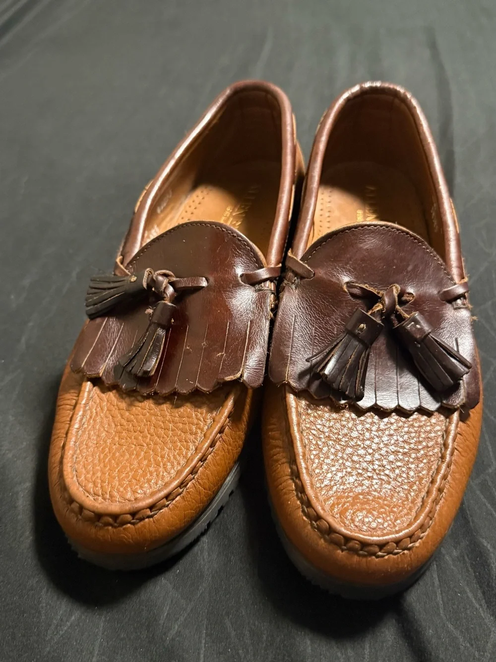 Leather tassel loafer, Allen Edmonds Nashua